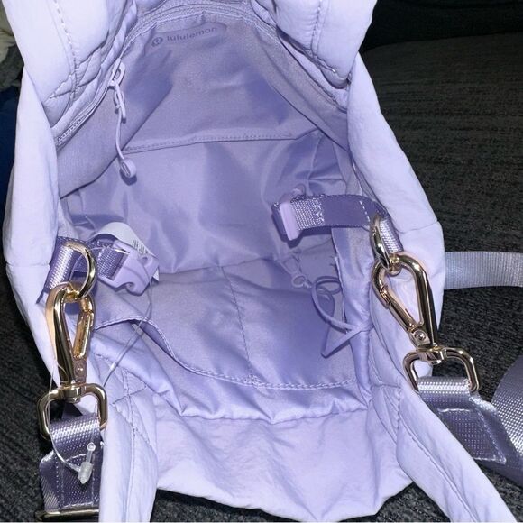 NWT Lululemon On My Level Crossbody Top Handle Tote Bag Micro 5L Lavender Frost - Picture 7 of 14